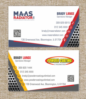 Design de Carte de Visite par IneseRo pour Maas Radiator Inc | Design #13208627