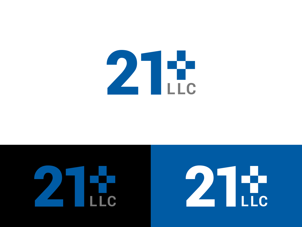 Logo Design by Slant Line Media for 21+  LLC | Design #13209041