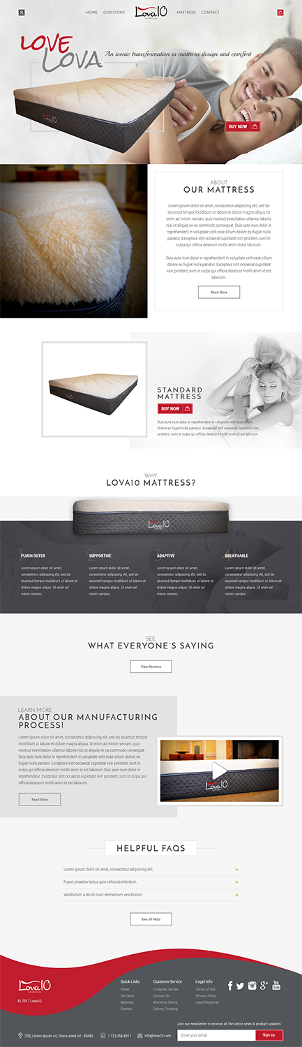 Web Design by RupalTechno for LOVA10 | Design #13217397