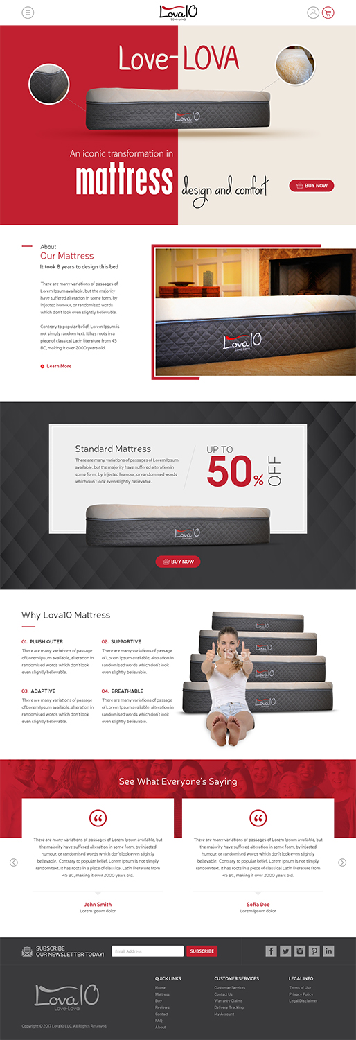 Web Design by RupalTechno for LOVA10 | Design #13218683