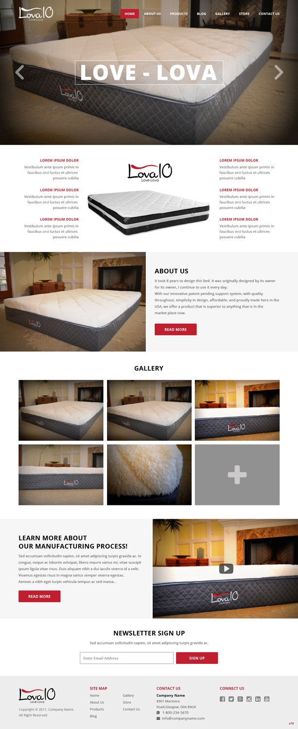 Web Design by pb for LOVA10 | Design #13222927