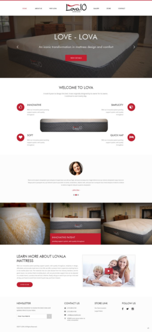 Web Design by pb for LOVA10 | Design: #13222928