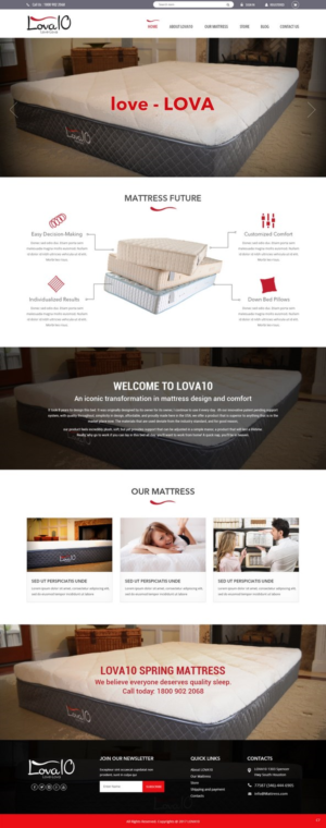Web Design by pb for LOVA10 | Design: #13222951