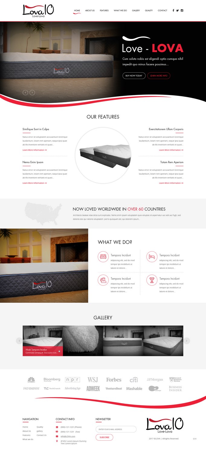 Web Design by pb for LOVA10 | Design #13222953