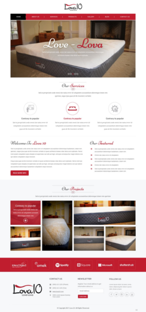 Web Design by pb for LOVA10 | Design: #13222955