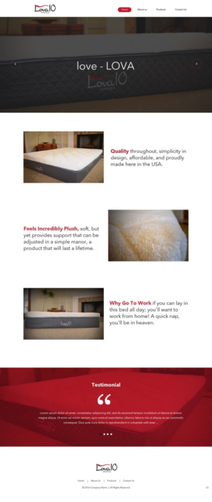 Web Design by pb for LOVA10 | Design: #13237436