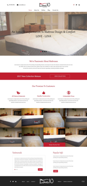 Web Design by pb for LOVA10 | Design: #13237437