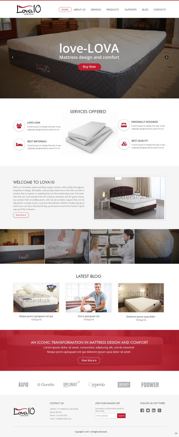 Web Design by pb for LOVA10 | Design #13237439