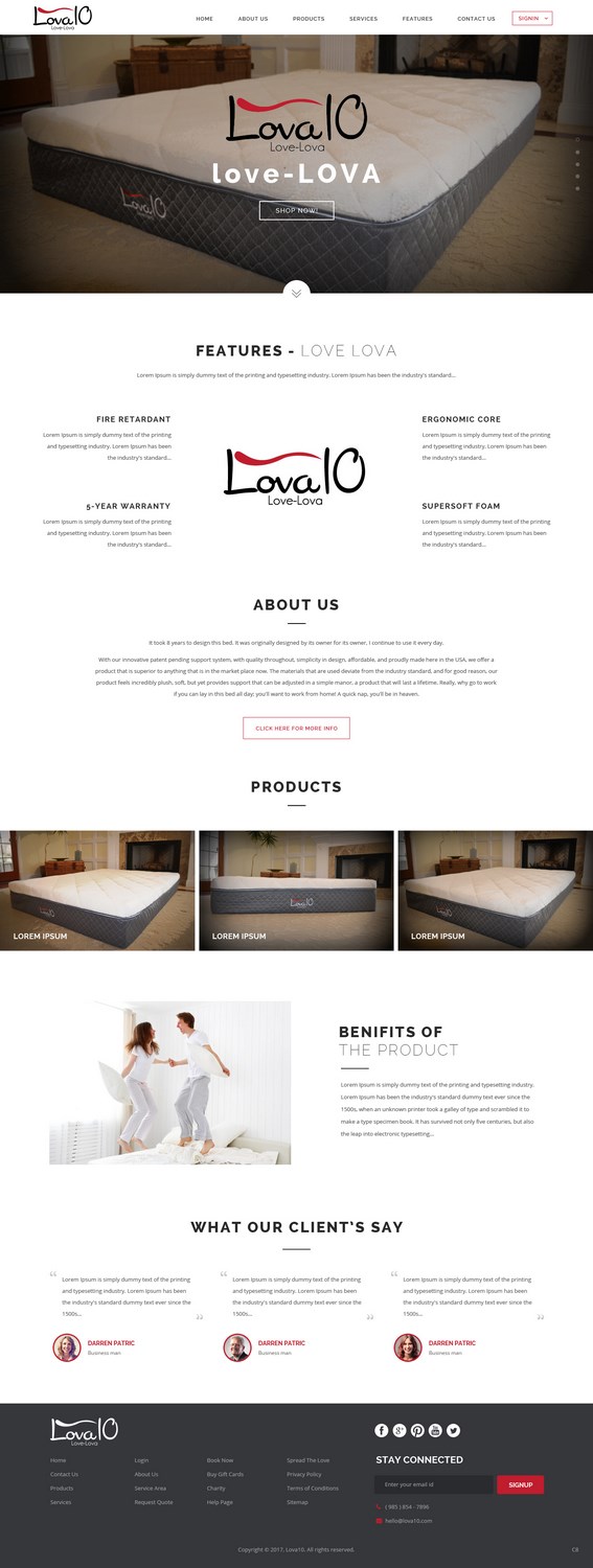 Diseño Web por pb para LOVA10 | Diseño #13237440