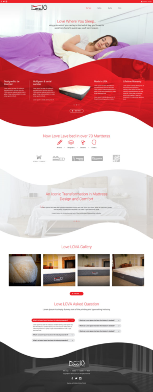 Web Design by Impressive Sol for LOVA10 | Design #13220777