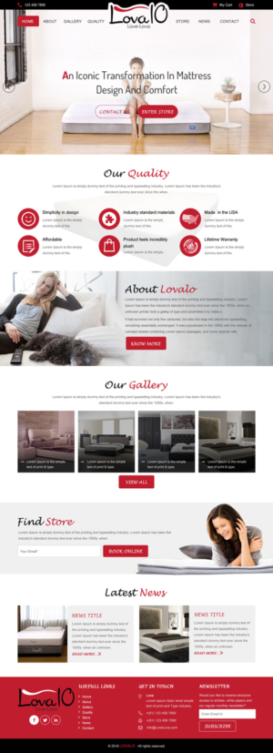 Web Design by rightway for LOVA10 | Design: #13219788