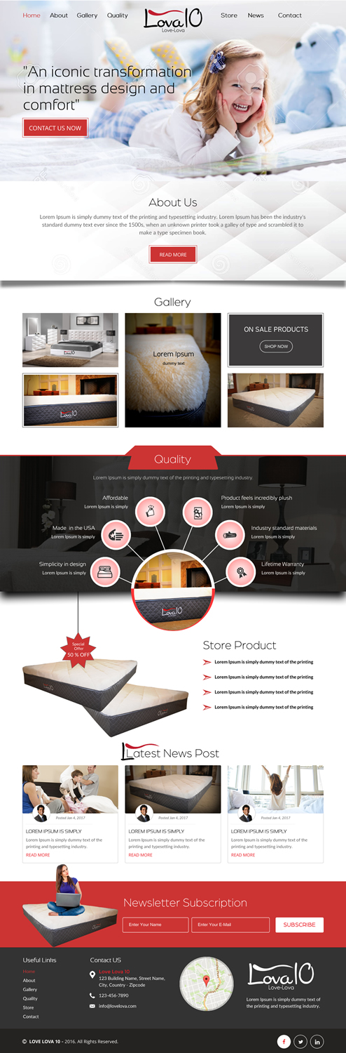 Diseño Web por rightway para LOVA10 | Diseño #13219791