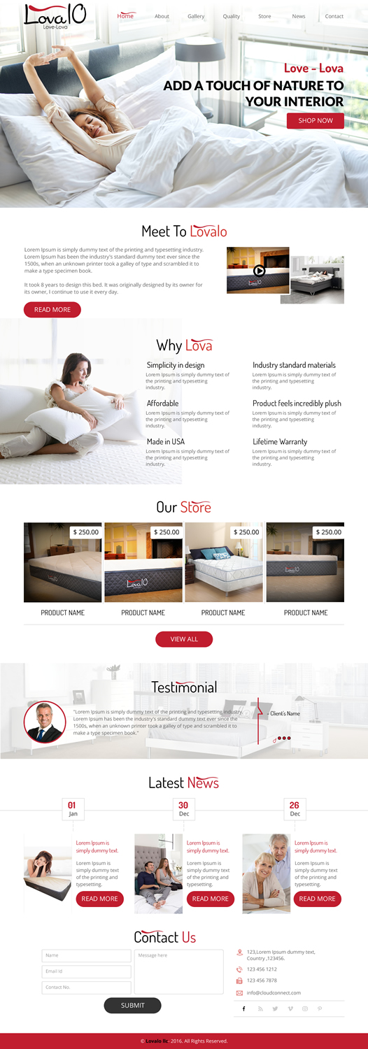 Web Design by rightway for LOVA10 | Design #13220081