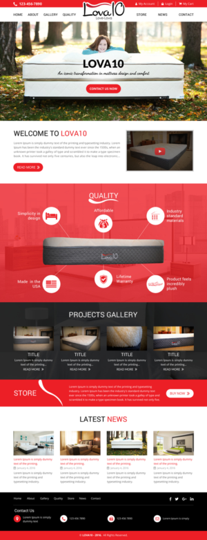 Web Design by rightway for LOVA10 | Design: #13220084