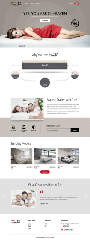 Web Design by Pentarts for LOVA10 | Design: #13340596