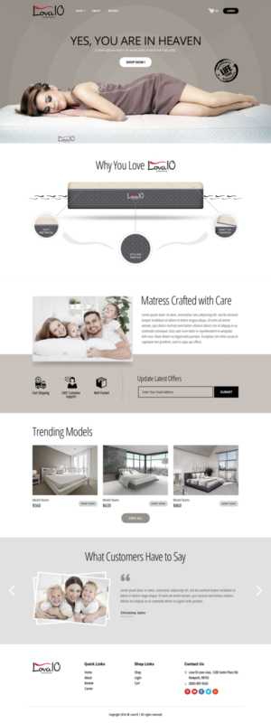 Web Design by Pentarts for LOVA10 | Design: #13340635