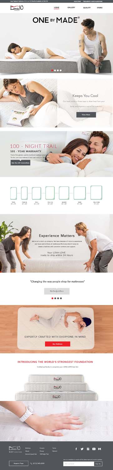 Web Design by bdesigner9 for LOVA10 | Design #13325678