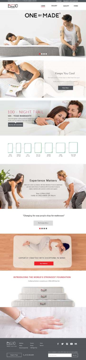 Web Design by bdesigner9 for LOVA10 | Design: #13325678