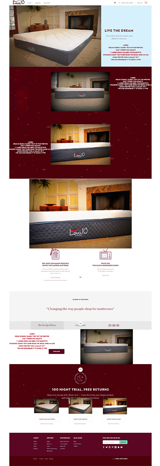 Web Design by bazickoff for LOVA10 | Design #13335816