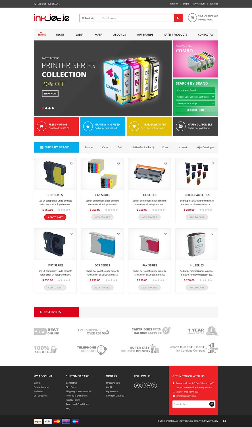 Modern, Professional, Printer Web Design for Poptents.eu by pb | Design ...