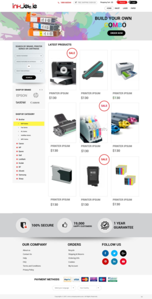 Web Design by pb for Poptents.eu | Design: #13237390