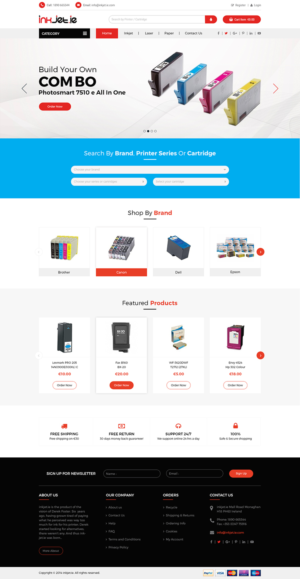 Web Design by Ved Web Services for Poptents.eu | Design #13210040