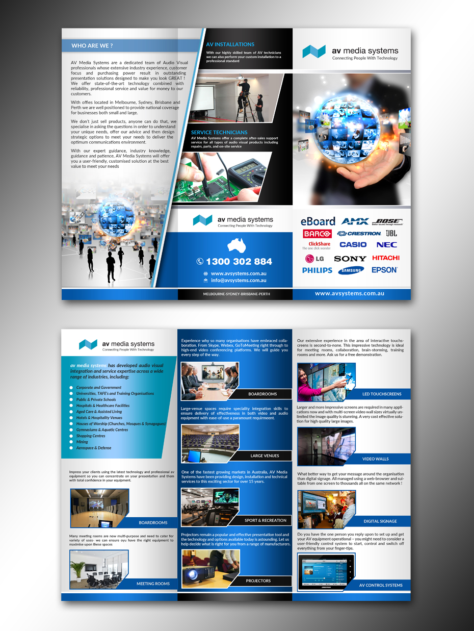 Flyer Design by innovative earth for AV Media Systems | Design #13302001