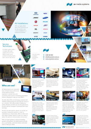 Flyer Design by Marketing Wings for AV Media Systems | Design: #13246595
