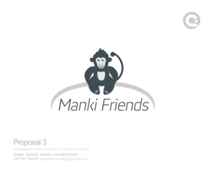 Logo Design by angelcolmenares3 for manki friends | Design: #13311570