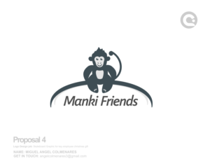 Logo Design by angelcolmenares3 for manki friends | Design: #13311571