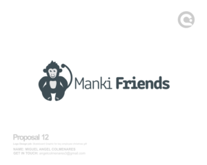 Logo Design by angelcolmenares3 for manki friends | Design: #13311732