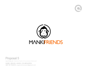 Logo Design by angelcolmenares3 for manki friends | Design: #13319520