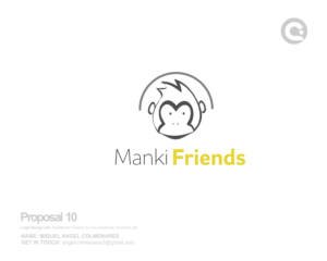 Logo Design by angelcolmenares3 for manki friends | Design: #13319551