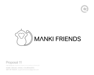 Logo Design by angelcolmenares3 for manki friends | Design: #13332881