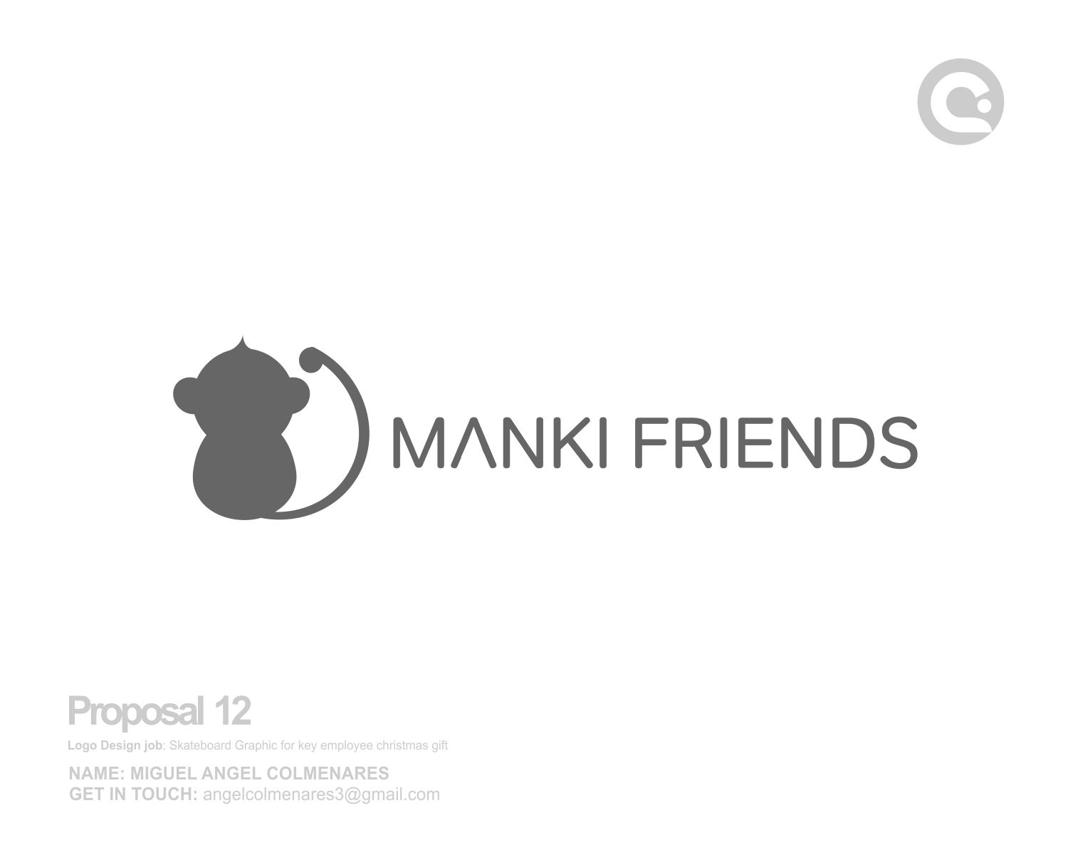 Logo Design by angelcolmenares3 for manki friends | Design #13332882