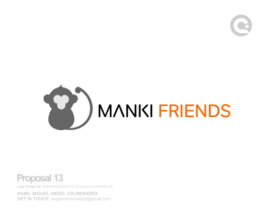 Logo Design by angelcolmenares3 for manki friends | Design: #13332887