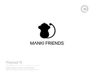 Logo Design by angelcolmenares3 for manki friends | Design: #13339289