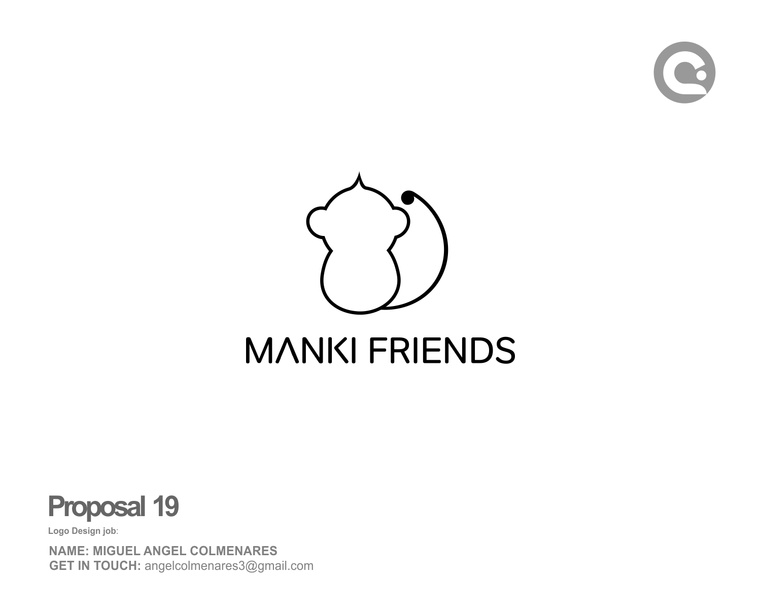 Logo Design by angelcolmenares3 for manki friends | Design #13339409