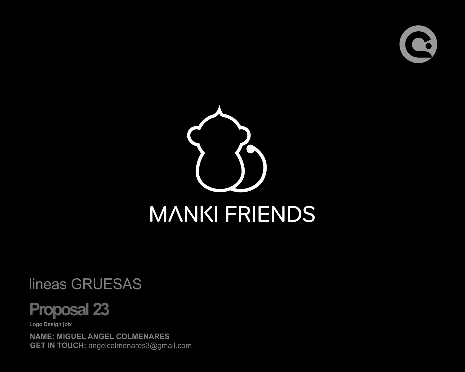 Logo Design by angelcolmenares3 for manki friends | Design #13350354