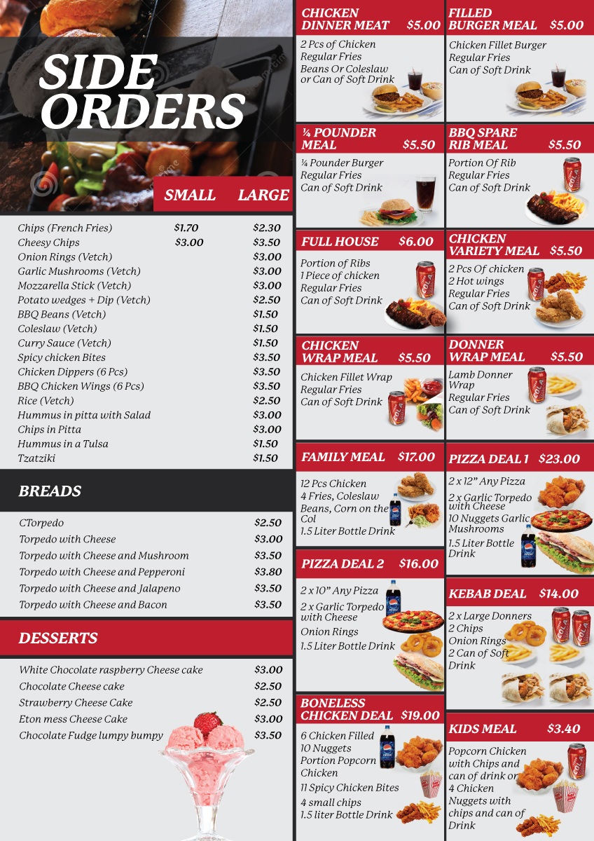 Menu Design by Impressive Solutions for this project | Design #13237224