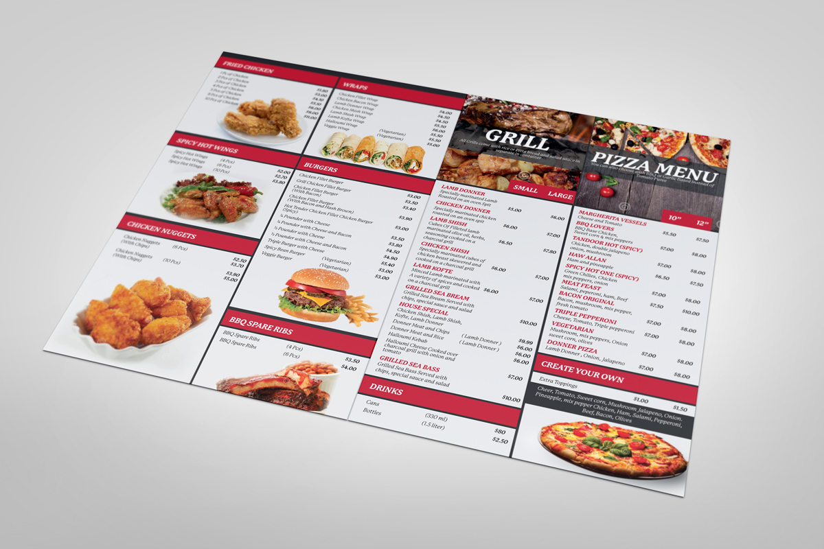 Menu Design by Impressive Sol for this project | Design: #13237226