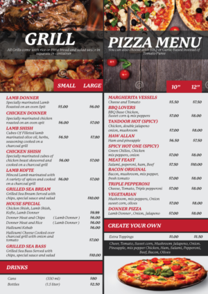 Menu Design by Impressive Solutions for this project | Design: #13237228