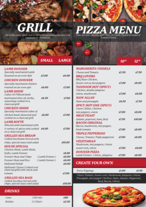 Menu Design by Impressive Solutions for this project | Design: #13244199
