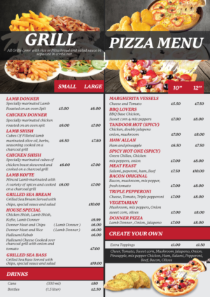 Menu Design by Impressive Solutions for this project | Design: #13286264