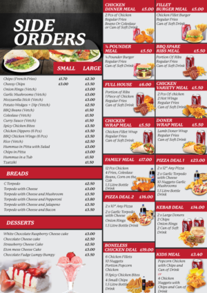 Menu Design by Impressive Solutions for this project | Design: #13314645