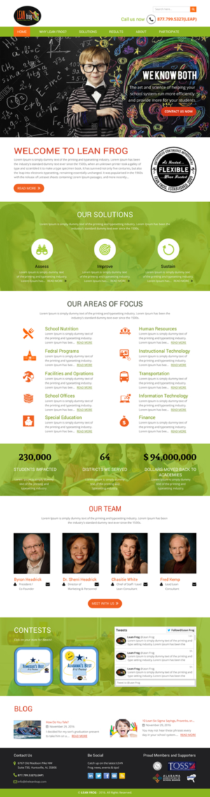 Diseño Web por rightway para LEAN Frog | Diseño: #13250490