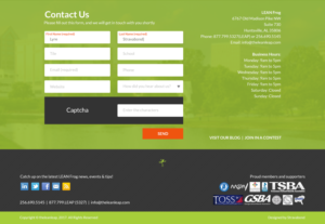 Diseño Web por Lyre de Stravabond para LEAN Frog | Diseño: #13288986