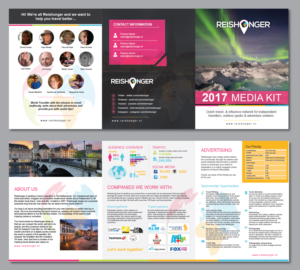 Mediakit / brochure for Dutch Travel Blog | Design de Brochure par Achiver