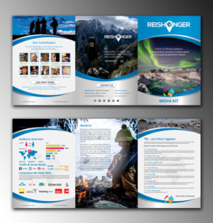 Mediakit / brochure for Dutch Travel Blog | Brochure Design by ecorokerz