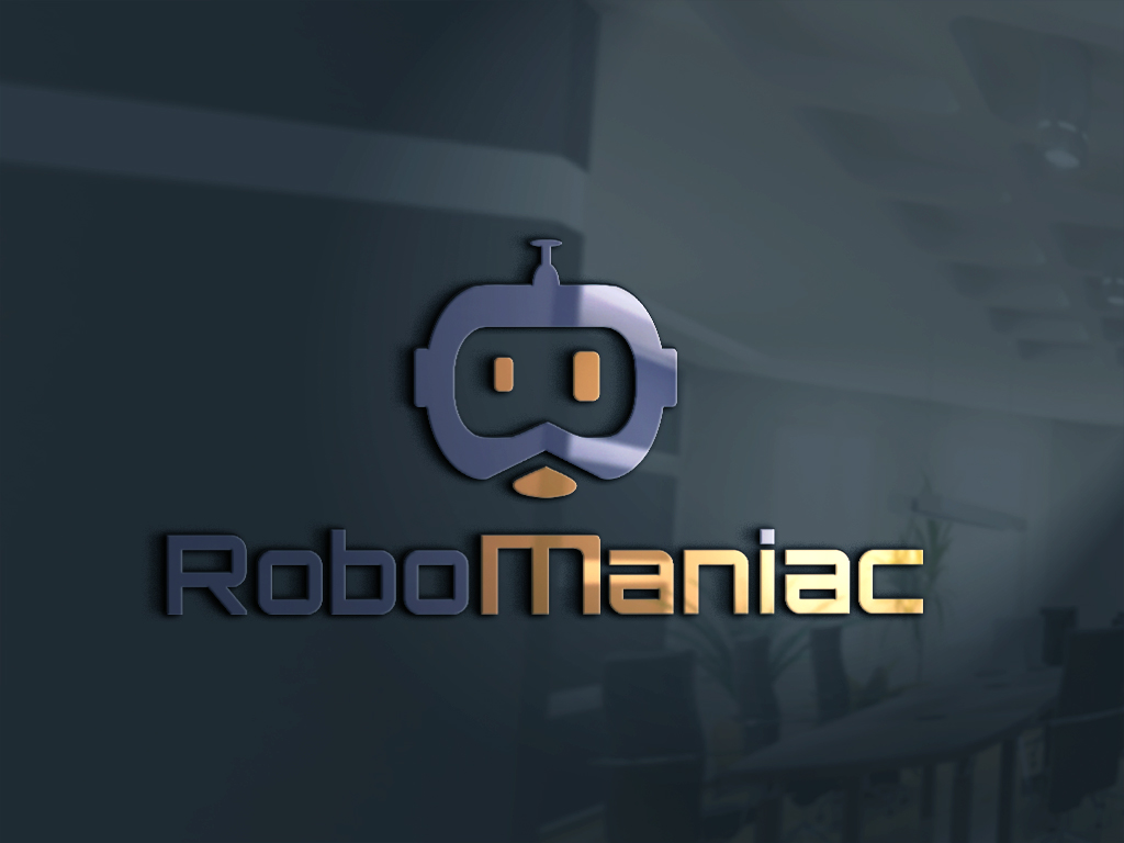 Diseño de Logo por johnnyblackman para Robomaniac | Diseño #13220760